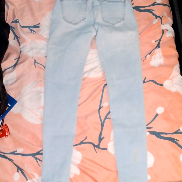 Light blue high rise denim skinny jeans - Picture 2 of 2